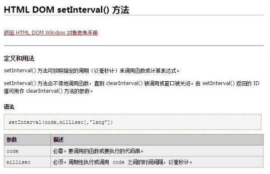 setInterval