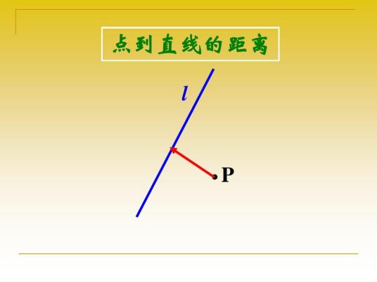 点到直线距离