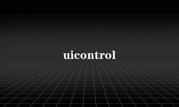 uicontrol