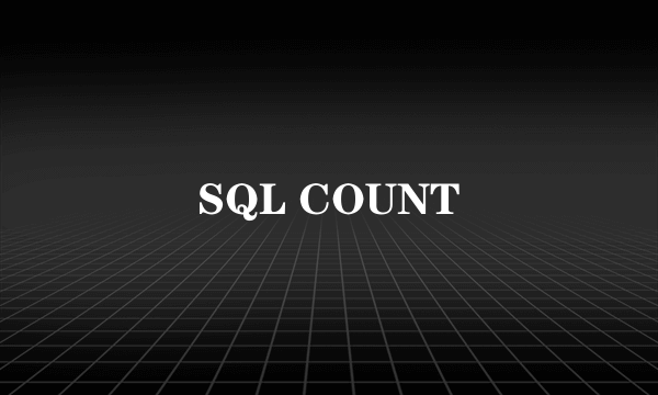 SQL COUNT