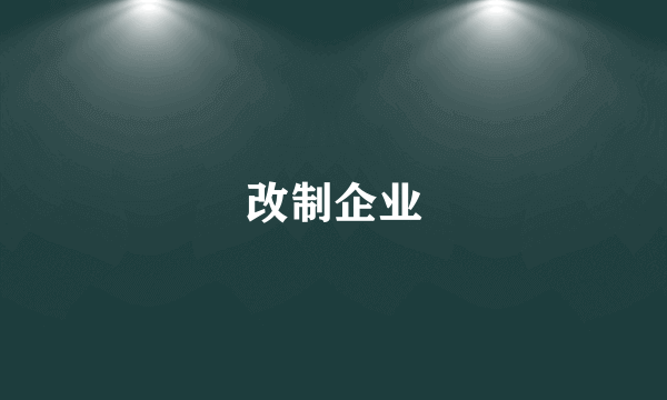 改制企业