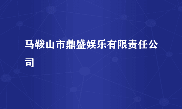 马鞍山市鼎盛娱乐有限责任公司