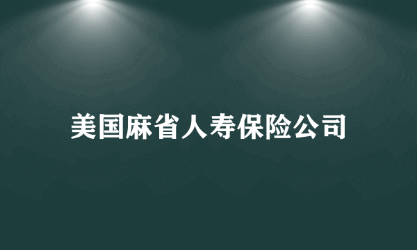 美国麻省人寿保险公司