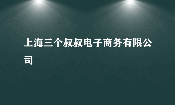 上海三个叔叔电子商务有限公司