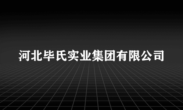 河北毕氏实业集团有限公司