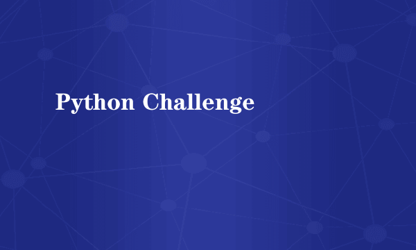 Python Challenge