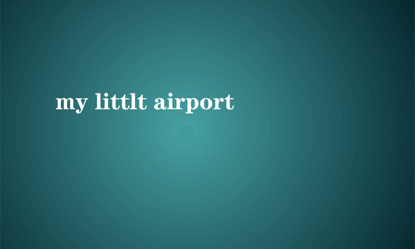 my littlt airport