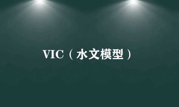 VIC（水文模型）