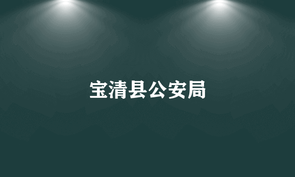 宝清县公安局