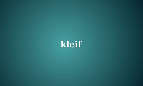 kleif