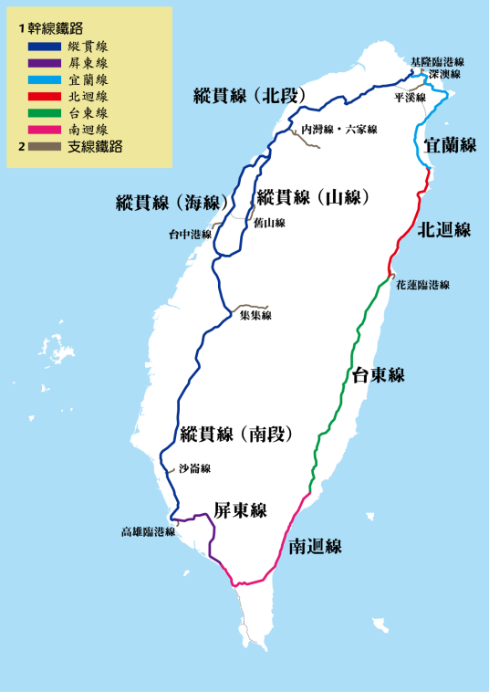 纵贯线（中国台湾境内铁路线路）