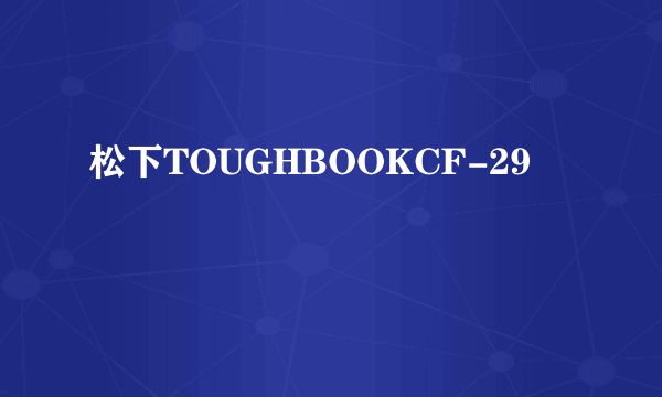 松下TOUGHBOOKCF-29