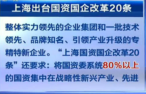 上海国企改革20条