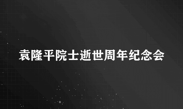 袁隆平院士逝世周年纪念会