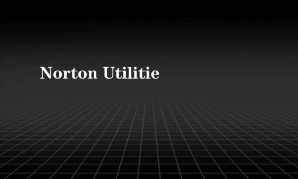 Norton Utilitie