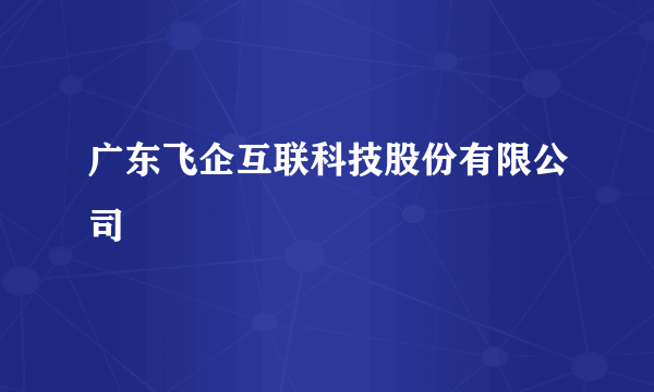 广东飞企互联科技股份有限公司