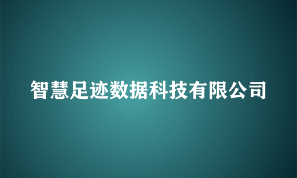 智慧足迹数据科技有限公司