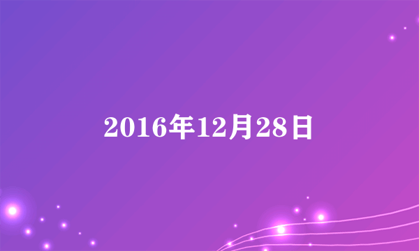 2016年12月28日