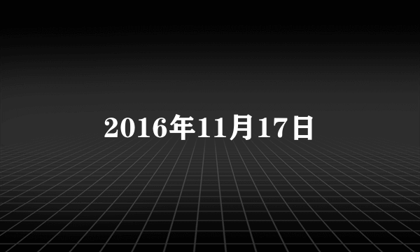 2016年11月17日