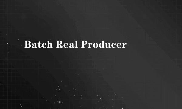 Batch Real Producer