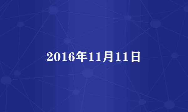 2016年11月11日