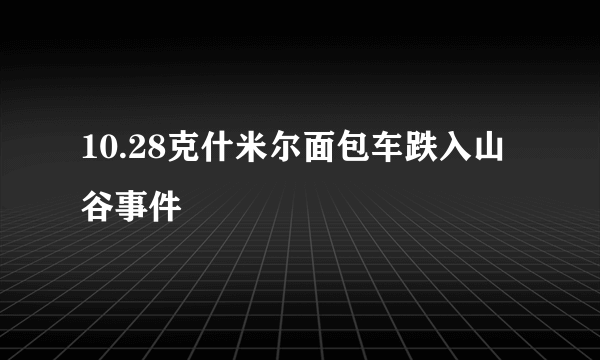 10.28克什米尔面包车跌入山谷事件