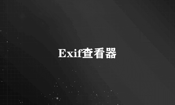 Exif查看器