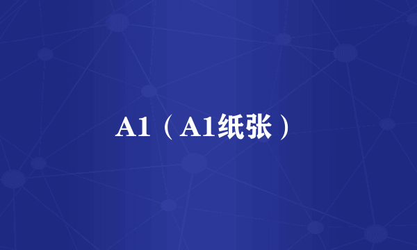 A1（A1纸张）