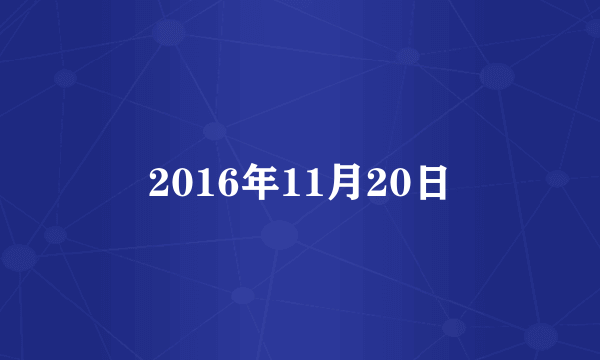 2016年11月20日