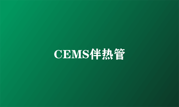 CEMS伴热管