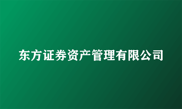 东方证券资产管理有限公司