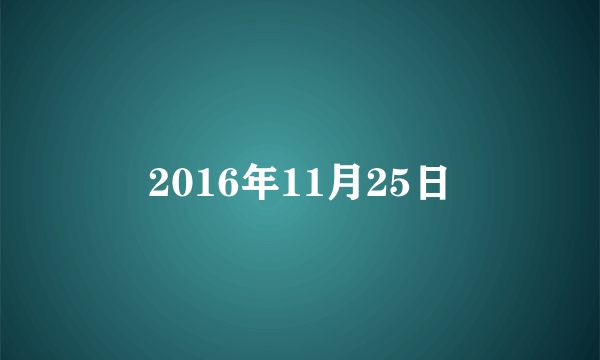 2016年11月25日