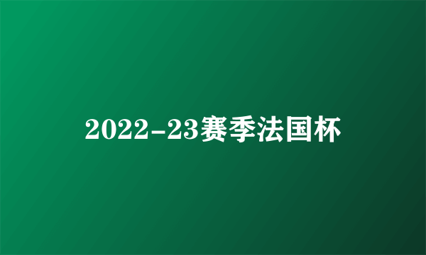 2022-23赛季法国杯