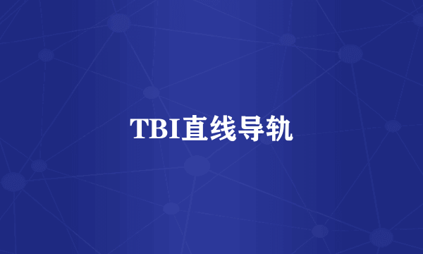 TBI直线导轨