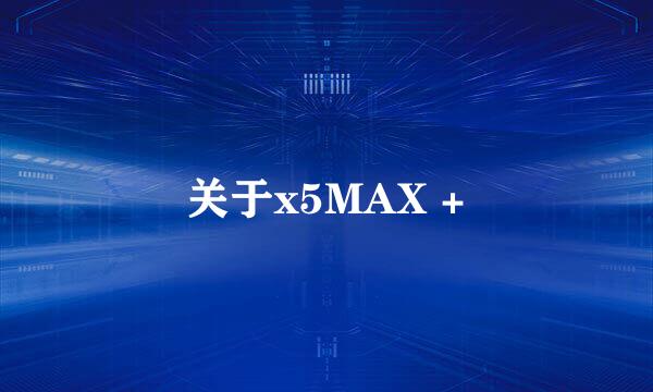 关于x5MAX +