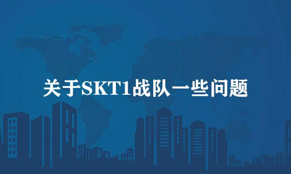 关于SKT1战队一些问题