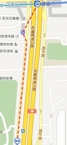 到德胜门地铁站公交路线