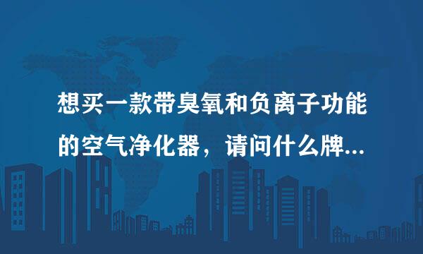 想买一款带臭氧和负离子功能的空气净化器，请问什么牌子好点呢？