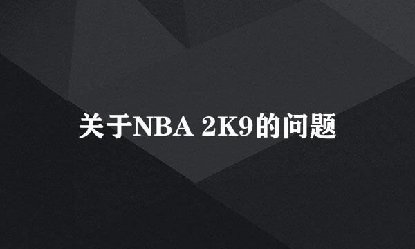 关于NBA 2K9的问题