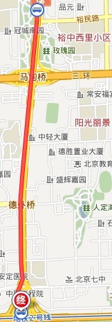 到德胜门地铁站公交路线