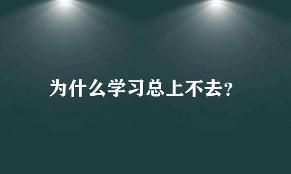 为什么学习总上不去？