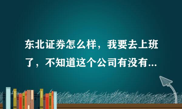 东北证券怎么样，我要去上班了，不知道这个公司有没有前途，求前辈专业人士指教！