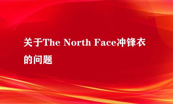 关于The North Face冲锋衣的问题