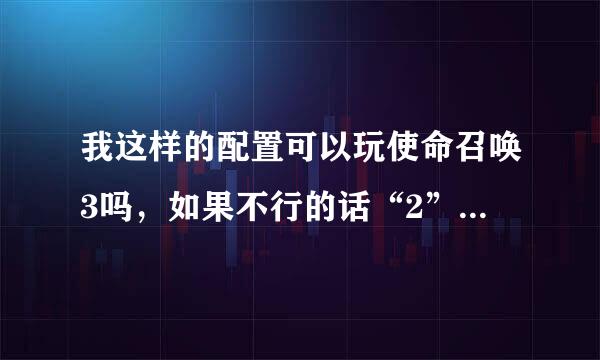 我这样的配置可以玩使命召唤3吗，如果不行的话“2”可以吗？