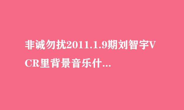 非诚勿扰2011.1.9期刘智宇VCR里背景音乐什么名字？