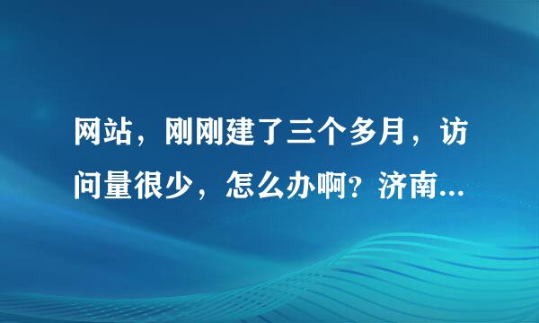 网站，刚刚建了三个多月，访问量很少，怎么办啊？济南做网站优化的公司，靠谱不?