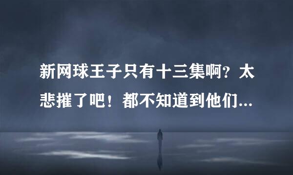 新网球王子只有十三集啊？太悲摧了吧！都不知道到他们的后面会怎么样？怎么就结束了呢？应该还有吧？