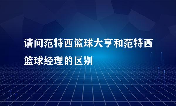 请问范特西篮球大亨和范特西篮球经理的区别