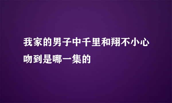 我家的男子中千里和翔不小心吻到是哪一集的