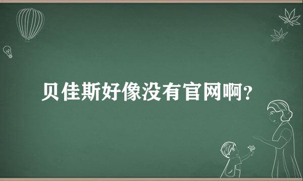 贝佳斯好像没有官网啊？